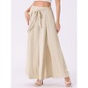 INSPIRE CHIC Women's High Slit Hem High Waist Casual Wide Leg Long Palazzo Pants - 3 of 4