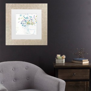 Trademark Fine Art Sheila Golden Cottage Garden Bouquet Matted Framed Art - 1 of 4