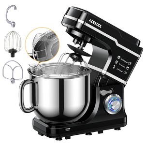 Acekool 660W Tilt-Head Stand Mixer with 10-Speed Control, 7.5QT Mixing Bowl, Whisk, Dough Hook, Beater & Splash Guard - 1 of 4