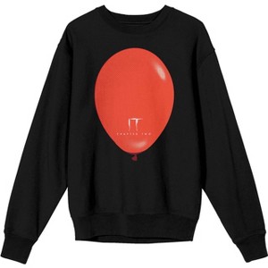 It Chapter 2 Red Balloon Women's Black Long Sleeve Sweatshirt - 1 of 2