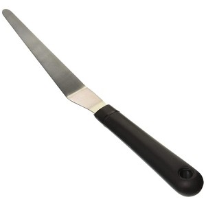 Fat Daddio's Offset Spatula with Tapered Point, Stainless Steel, 5",  Black, Silver - 1 of 2