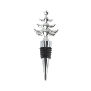 Unique Bargains Christmas Tree Bottle Stopper Zinc Alloy Aluminum Alloy TPR 4.49"x1.57"x0.79" 1 Pc - 1 of 3