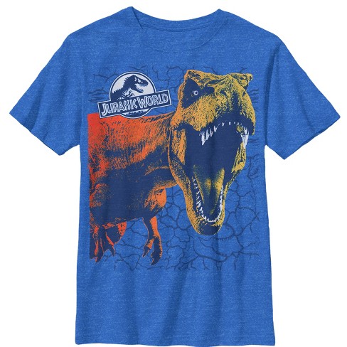 Boy's Jurassic World: Fallen Kingdom Sharp Teeth Crack T-shirt - Royal ...