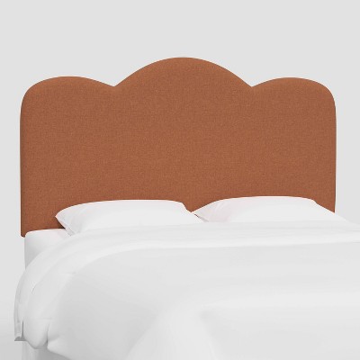 California King Lizzie Headboard in Textured Linen Zuma Terracotta - Threshold™: Pine Frame, Freestanding Design