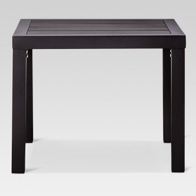 Bryant Faux Wood Square Patio Side Table Black Project 62 Target Inventory Checker Brickseek