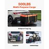 VEVOR 60"x20"x6",Hitch Cargo Carrier,500 lbs Capacity Hitch Cargo Carrier with Cargo Net,Folding Hitch Mount with Hitch Lock for 2" Receiver,Black - 3 of 4