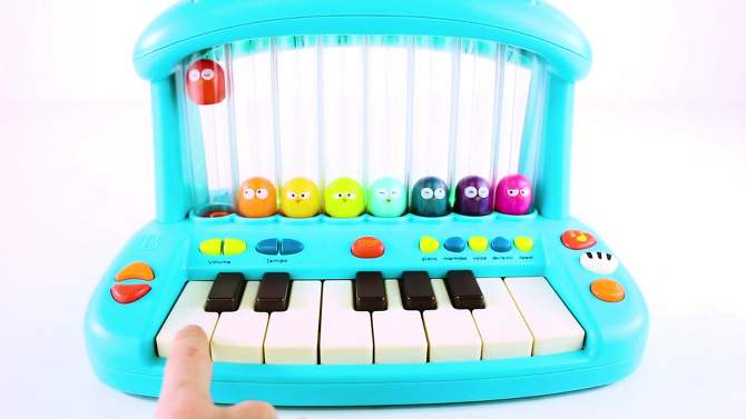 B. toys Toy Piano for Kids Hippo Pop, 2 of 12, play video