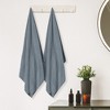 Unique Bargains Absorbent Quick Dry Plush Textured Comfort Bath Towels 2 Packs - 4 of 4