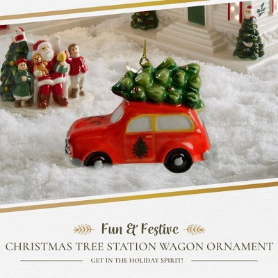 Spode Christmas Tree Station Wagon Ornament - Thumbnail 5