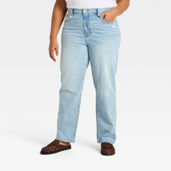 Jeans vintage de mujer de tiro altísimo y pierna recta - Universal Thread™ 6