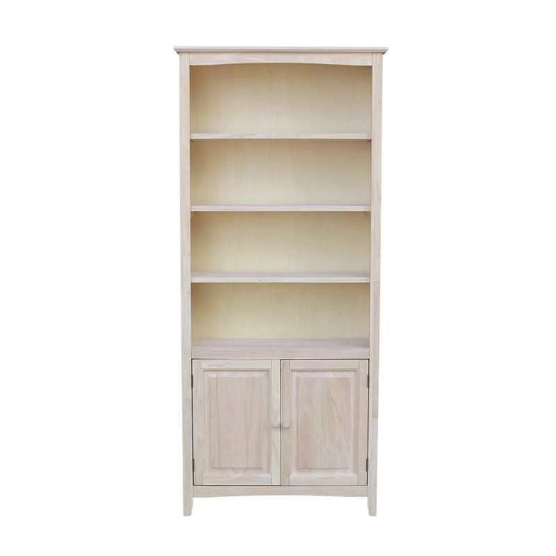 72" Shaker Bookcase with Two Lower Doors - International Concepts, 3 of 12