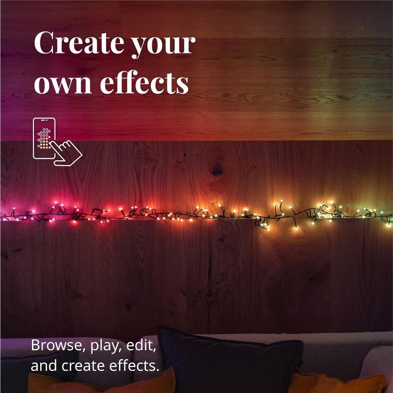 Twinkly Cluster App-Controlled LED Christmas Lights Indoor and Outdoor Smart Lighting Decoration, 5 of 11