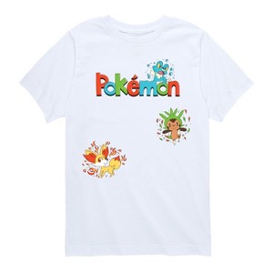 Boys' - Pokémon - Gen 6 Chespin, Froakie, Fennekin Short Sleeve Graphic T-Shirt - 1 of 4