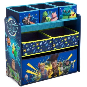 Disney Pixar Toy Story 4 Design and Store 6 Bin Kids' Toy Organizer - Delta Children: Toy Storage Organizer, MDF, Pink - 1 of 4