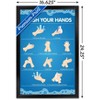 Trends International Wash Your Hands Framed Wall Poster Prints - 3 of 4