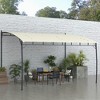 Resenkos Outdoor Garden Gazebo, Sunshade Gazebo Canopy,10' x 13' Outdoor Pergola Gazebo, Garden Sun Shade Shelter with Metal Frame, Cream White - 4 of 4