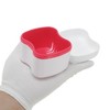 Unique Bargains Denture Bath Case Cup with Denture Cleaner Brush 1 Set - 3 of 4
