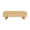 Royal Hampton Coffee Table | 42" Rectangular Top | Sandblasted Natural Brown Mango Wood | Wood Sustainably Harvested - UPT-333317 - 2 of 4