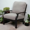 Courtyard Casual Madison Club Chair  Alum frame in powder coating Performatex Fabric Cushions - 2 of 4