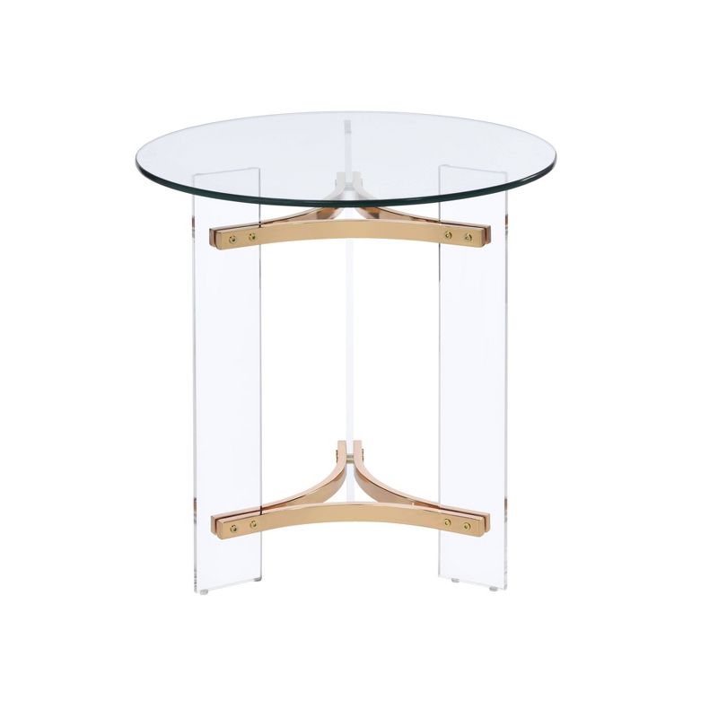 23&#34; Sosi Accent Table Gold Finish - Acme Furniture, 4 of 5