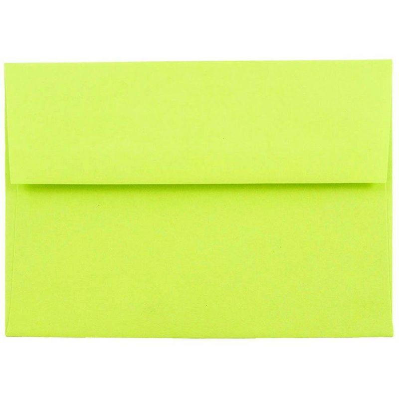 JAM Paper 50pk Brite Hue A6 Envelopes 4.75" x 6.5", 1 of 6