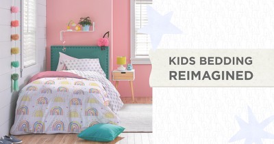 Doodle Rainbow Organic Cotton Full/Queen Duvet Cover & Sham Set