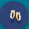 Ross-Simons 0.50 ct. t.w. Diamond Huggie Hoop Earrings in 14kt Yellow Gold - 3 of 4