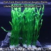 Unique Bargains Aquarium Decorations Fish Tank Artificial Plants Green 12.20" 10 Pcs - 2 of 4
