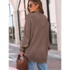 Coolmee Women's Open Front Cardigans Long Sleeve Oversized Soft Knit Outwear with Pocket - 3 of 4