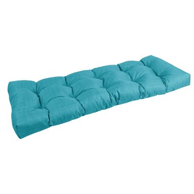 Blazing Needles, 46-inch by 19-inch Tufted Solid Outdoor Spun Polyester Loveseat Cushion