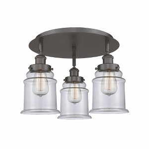 Canton - 3 Light Flush Mount In Industrial Style-10.75 Inches Tall and 17.75 Inches Wide - 1 of 1