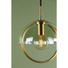 Mitzi Meriah 1 - Light Pendant in  Aged Brass Clear Plated Light Iridescent Shade - 3 of 4