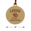 Lehigh University Mountain Hawks Logo Aluminum Holiday Christmas Tree Ornament - 3 of 4