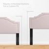 Modway Lucia King/California King Headboard – Pink Performance Velvet Upholstery with Nailhead Trim, Adjustable Tufted Panel - 3 of 4