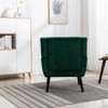 Dolonm 34.25 in.H Accent Chair, Modern Upholstered Armchair with Wooden Legs/Ergonomic Back for Home/Office - 4 of 4