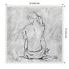 Amanti Art Nude Sketch II by Patricia Pinto Canvas Wall Art Print Framed 22 x 22-in. - 4 of 4