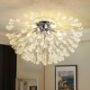 Rennnsan Thrista 20"W 5-Light Sputnik Dandelion Crystal Modern Glam Dimmable Flush Mount - 3 of 4