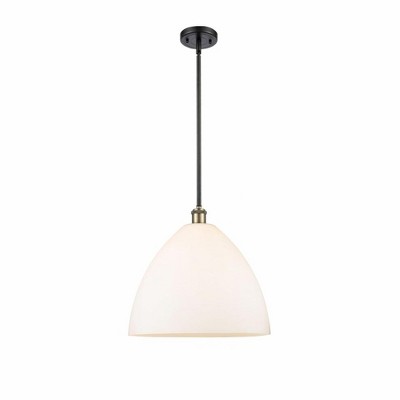 Bristol Glass - 1 Light Pendant In Industrial Style-16.75 Inches Tall and 16 Inches Wide