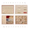 Unique Bargains 2 Layers PU Leather Jewelry Organizer Storage Case - 4 of 4