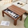Multi-functional MDF Coffee Table with Password Lock, Suitable for Storing Firearms and Wine, with Dimensions of 39.3*21.6*16.6 Inches. - 3 of 4