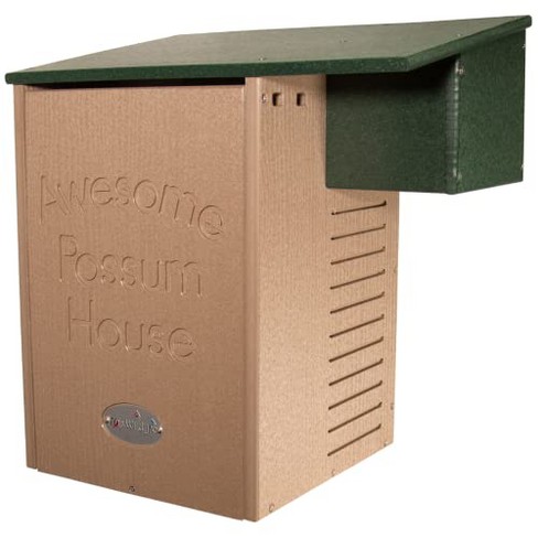 JCs Wildlife Recycled Poly Lumber Awesome Possum House - Outdoor Shelter for Opossums - Eco-Friendly Materials - image 1 of 4