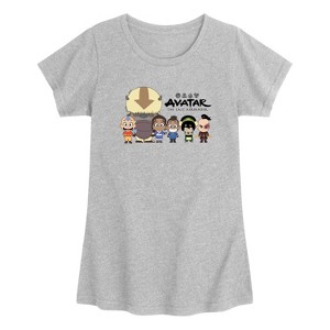 Girls' - Avatar - Chibi Group Short Sleeve Graphic T-Shirt - 1 of 2