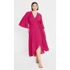 Women's Plus Size Kira Maxi Dress - lipstick pink | CITY CHIC - 2 of 4