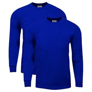Shaka Wear 2 Pack Men's Max Heavyweight Long Sleeve Crew Neck T-Shirt - 1 of 4