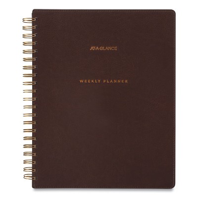 AT-A-GLANCE Distressed Brown Weekly Monthly Planner 11 x 8.5 2021-2022 YP90509