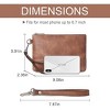 CLUCI Wristlet Wallet for Women Large Capacity Leather Clutch Purse Slim Ladies Travel Credit Card Holder Phone Organizer - 3 of 3