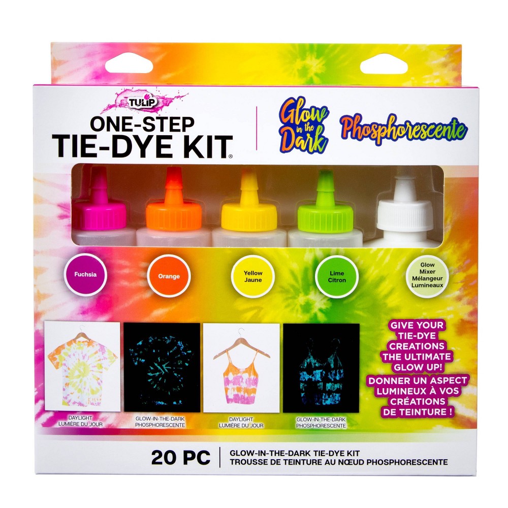 Photos - Creativity Set / Science Kit One Step Glow-In-The-Dark Tie Dye Kit - Tulip Color