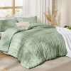 2-3 Pcs Tufted Boho Comforter Set Bed Set GentleSoft Farmhouse Shabby Chic Embroidery Bedding - 2 of 4