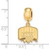 Black Bow Jewelry 14k Yellow Gold Plated Sterling Silver Ohio Bobcats NCAA Bead Charm - 2 of 3