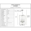 Urban Ambiance Luxury New Traditional Chandelier 31.75''H x 18''W,  Brushed Nickel Finish,  Griffith Collection, UHP3984 - 3 of 4